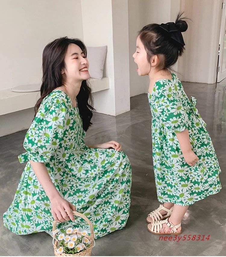 花柄親子ワンピースセット 楽天市場】親子ペア ワンピース 花柄 リンクコーデ 親子 セット