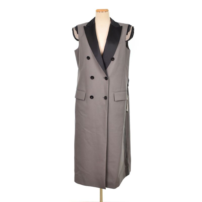 サカイ sacai 23SS ロングドレス ジレ ベスト ジャケット 2