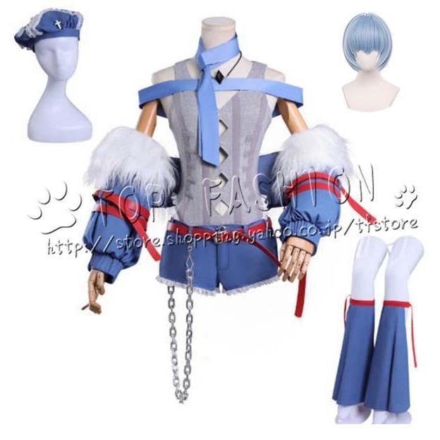 新世紀エヴァンゲリオン 風 綾波レイ コスプレ衣装 ウィッグ 靴 道具別売り