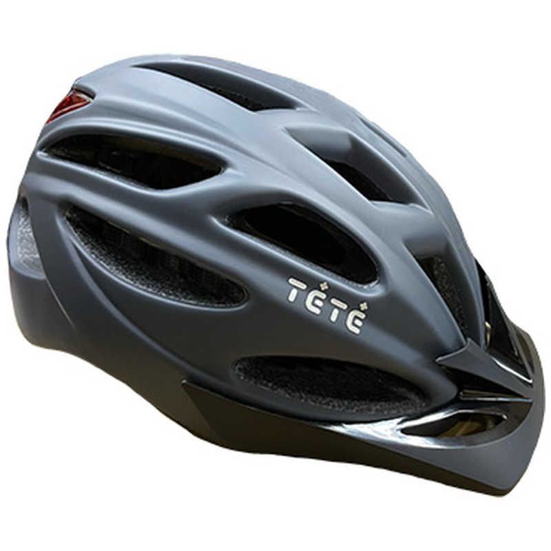 送料無料 ♥ 未開梱 徳島双輪 自転車用ヘルメット テテ TETE 和 NAGOMI ～零弐～ライト付き Mサイズ 54～58cm|蝋色 ろういろ 蝋色 ろういろ 8351