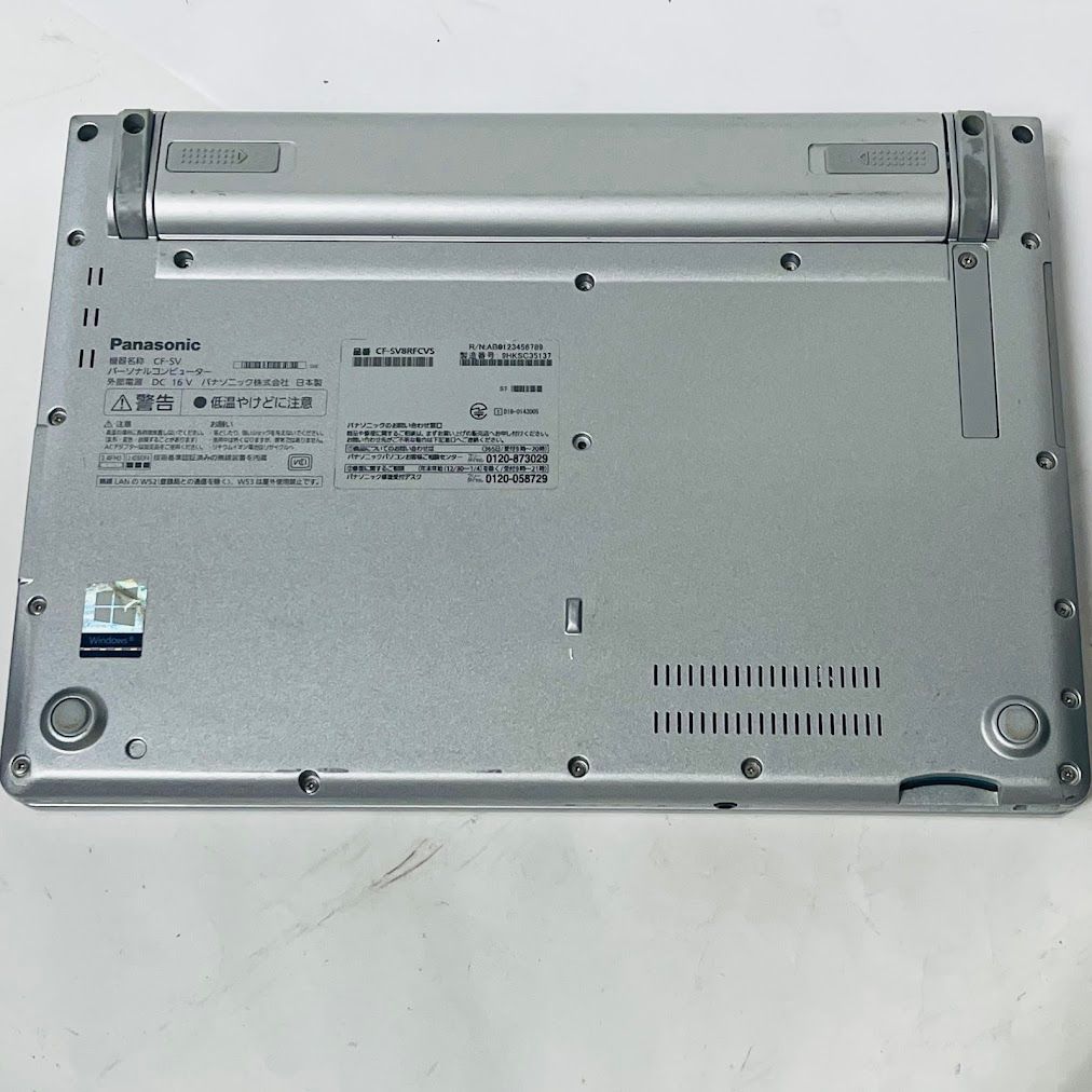 中古】レッツノート中古SSDキーボードキレイ CF-SV8 第8世代Core
