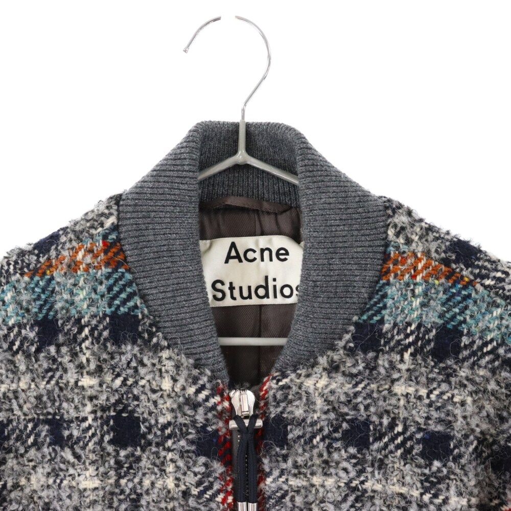 Acne Studios (アクネ スティディオス) ツイード チェック柄 ジップ