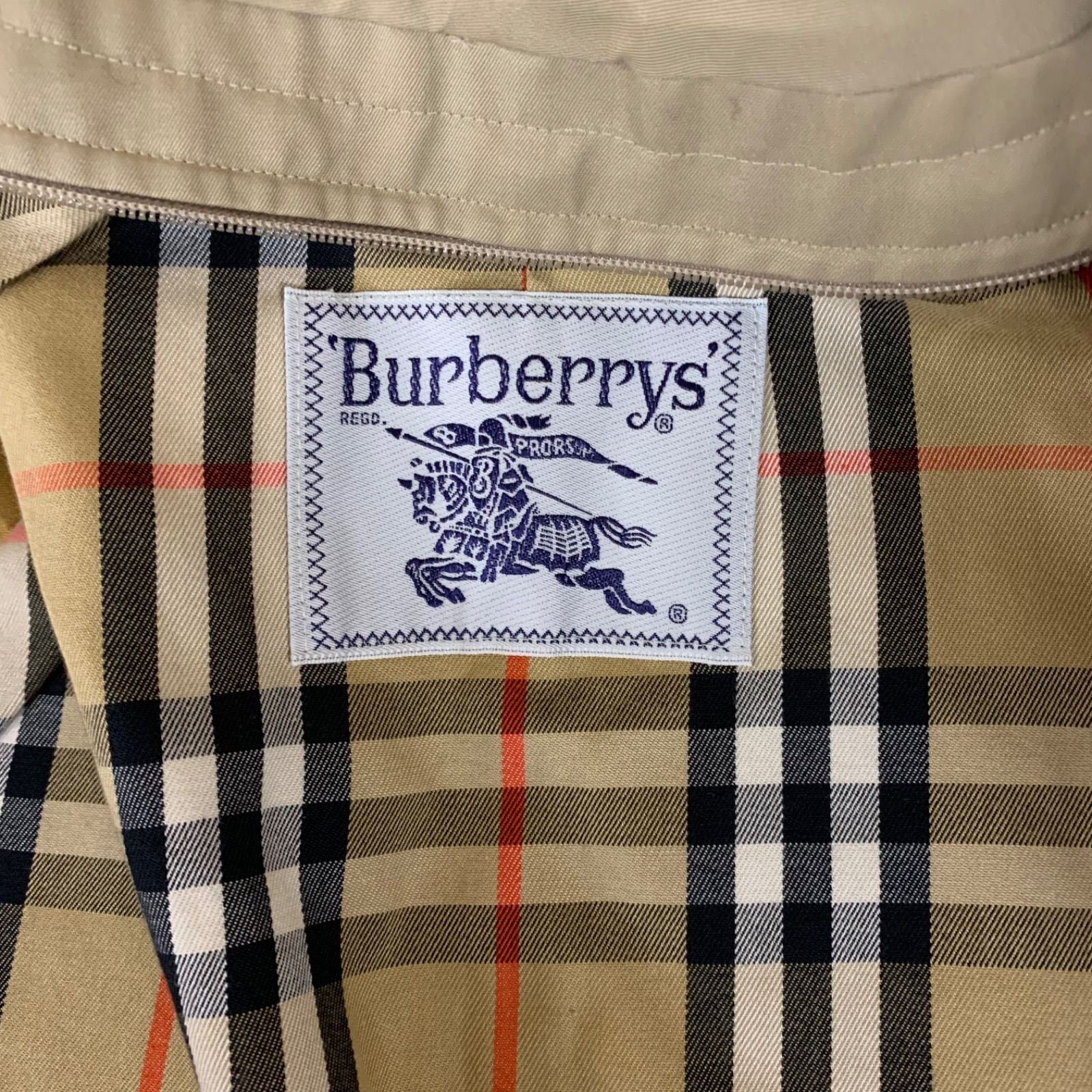 37 Burberry バーバリー トレンチコート 裏ノバチェック ベージュ
