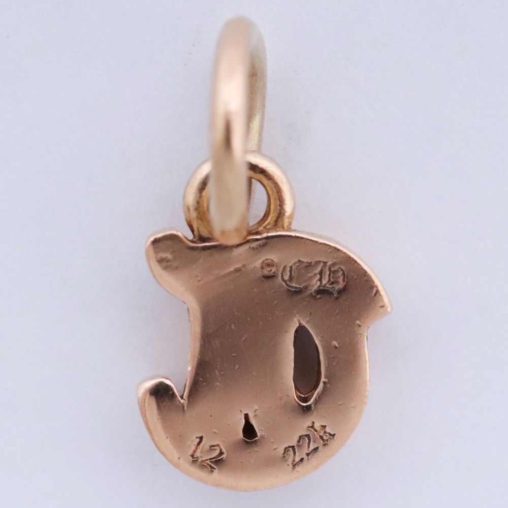 クロムハーツ 22K アルファベットスタック チャーム イニシャル