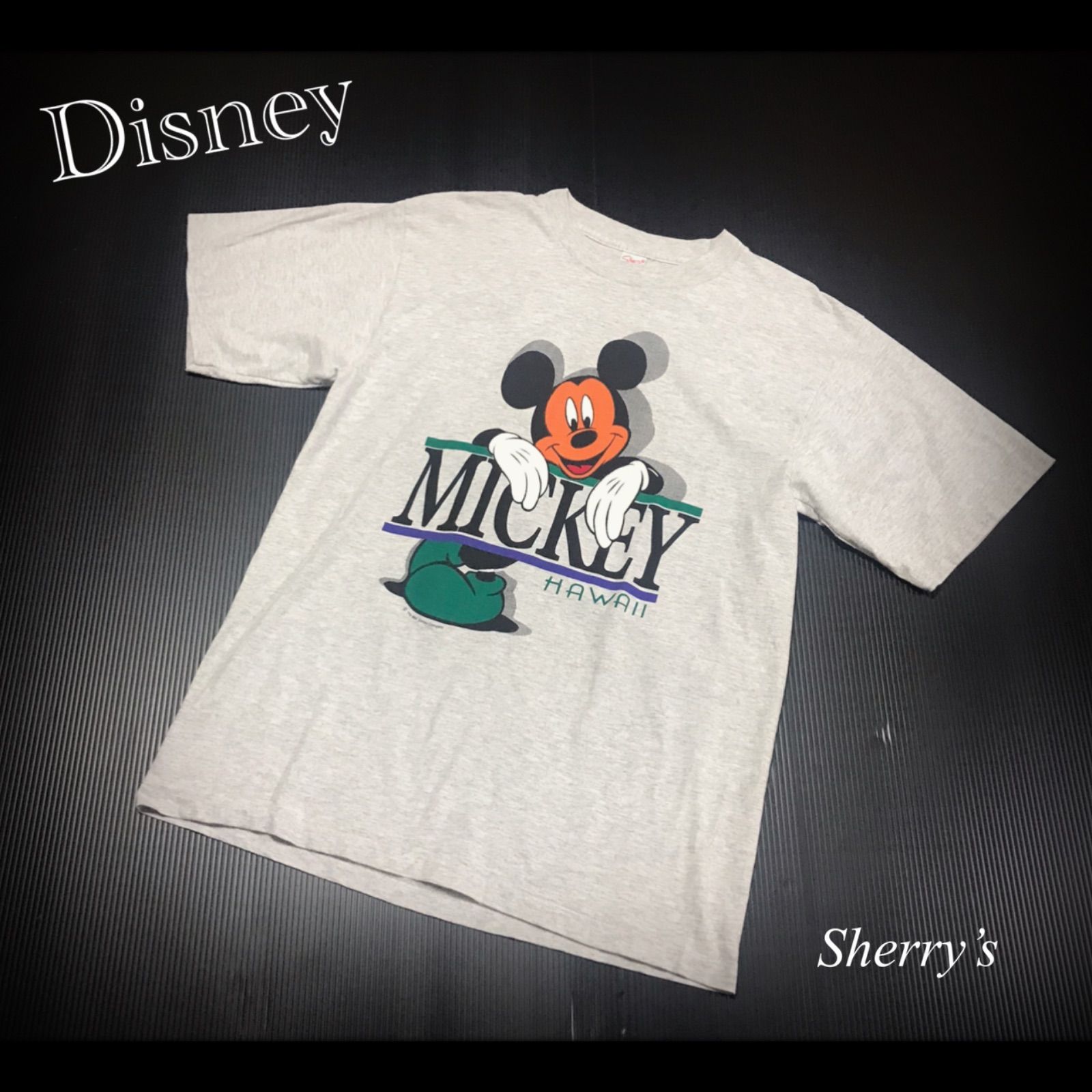 80sヴィンテージ Sherry’s ディズニーオフィシャルTシャツ ミッキー
