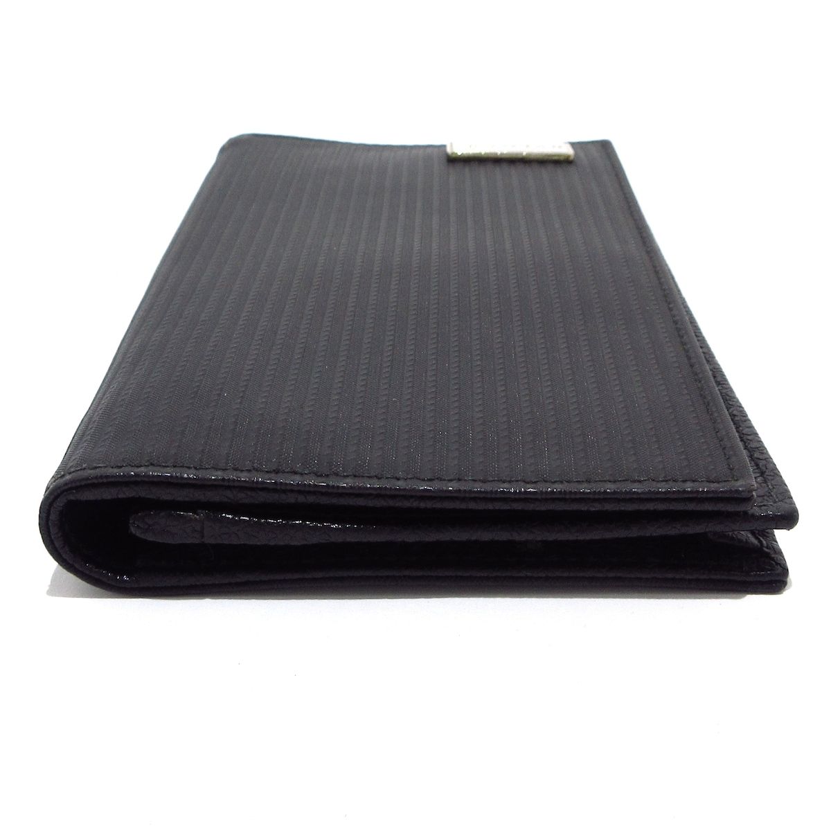 【良品】BVLGARI・ブルガリ・長財布・ミレリゲ・黒・ガンメタル刻印プレート BVLGARI・ブルガリ・長財布・ミレリゲ・黒・ガンメタル刻印プレート