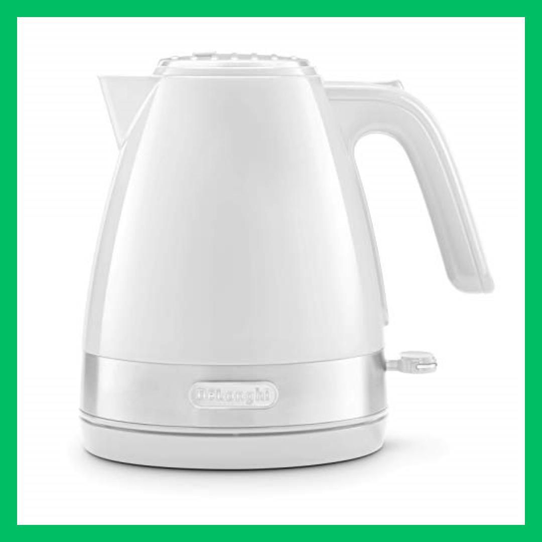 人気アイテム】2)ホワイト_1)ケトル単品 DeLonghi(デロンギ) De'Longhi