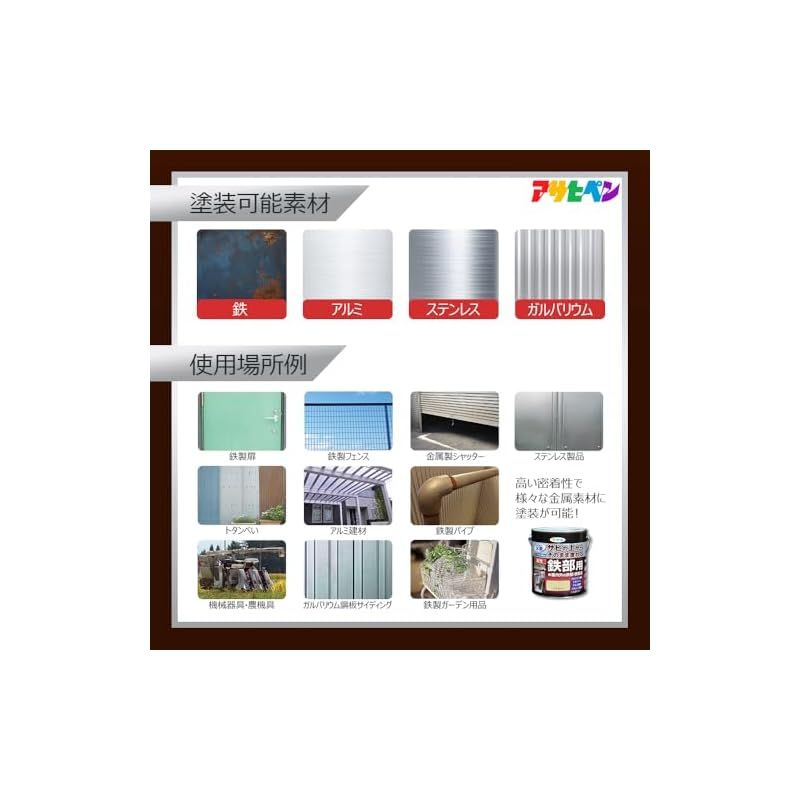 商品 アサヒペン 塗料 ペンキ 油性高耐久鉄部用 3 L グレー 油性 サビの上からそのまま塗れる ツヤあり 1回塗り 高密着性 耐候性 1