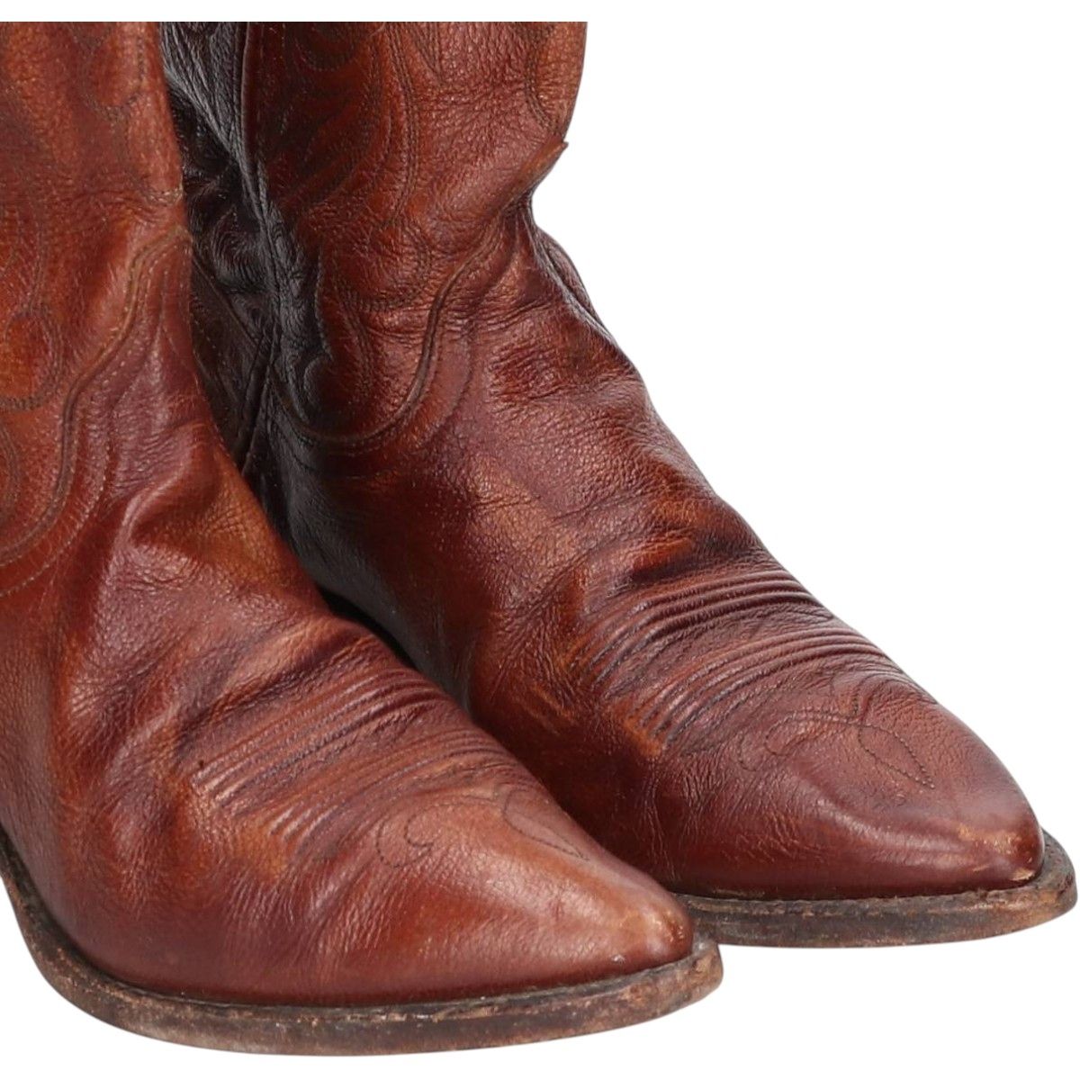 古着 ダンポスト Danpost 総柄 ウエスタンブーツ 7M レディース24.0cm