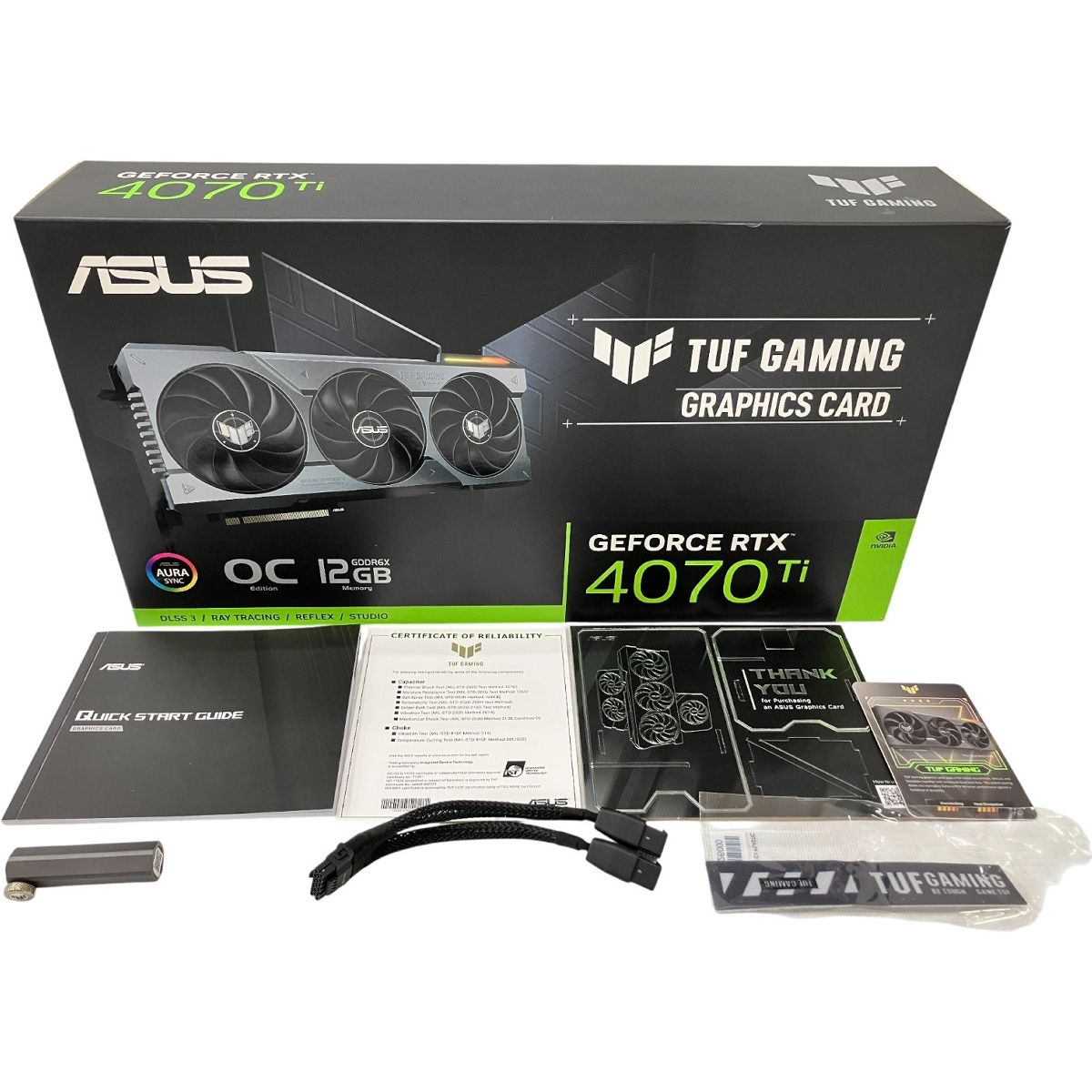 ASUS TUF-RTX4070ti-O12G-GAMING グラフィックボード PCパーツ