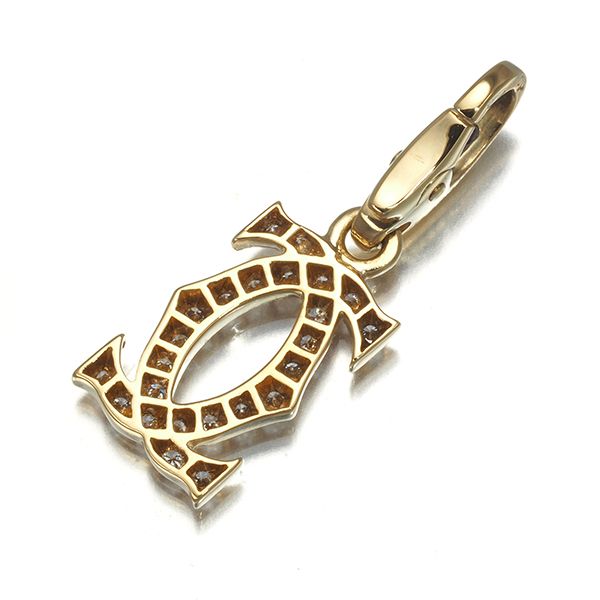 カルティエ ペンダントトップ ダイヤ ダイヤモンド 2C ドゥーブルC C2