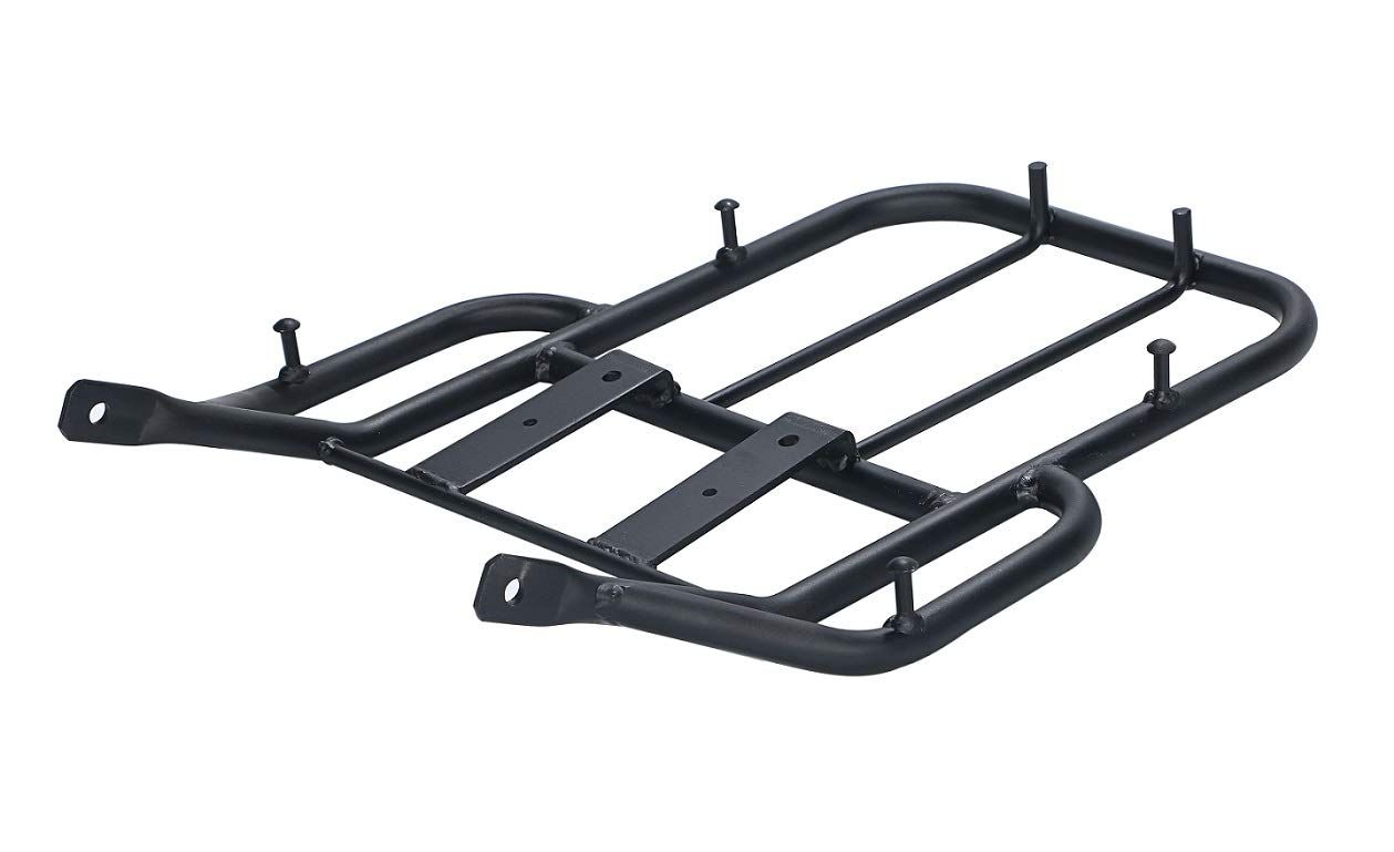 CustomDivine ホンダ用 リア キャリア XR250 XR400 BAJA MD30 バハ 黒 ブラック 銀 シルバー 社外品 バイク カスタム パーツ ブラック ブラック