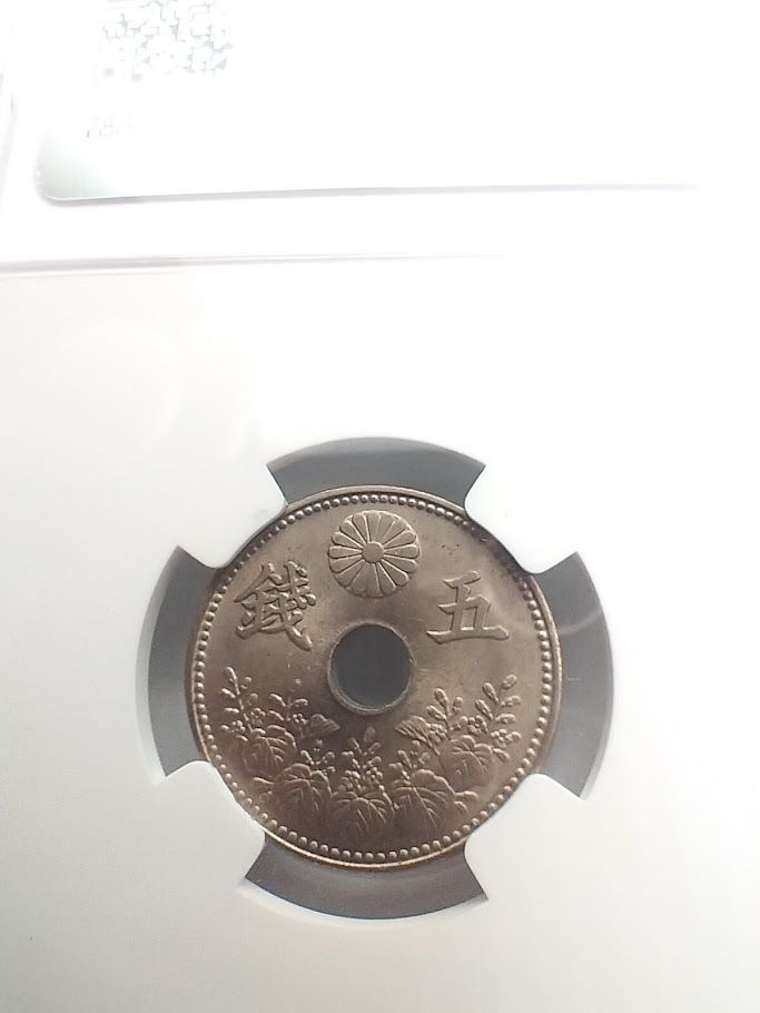 NGC MS64 大正6年 特年 5銭白銅貨 未使用+ NGC MS64 大正6年 特年 5銭白銅貨 未使用+ - メルカリ