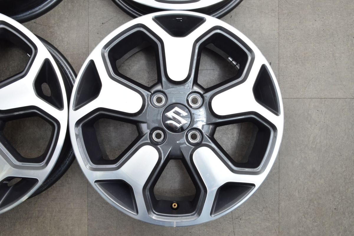 品質保証で、高速配送！ 新車外し品 スズキ ハスラー Xターボ 純正 15in 4.5J 45 PCD100 4本セット スタッドレス用に ソリオ ワゴンR アルト スペーシア スタイリッシュである