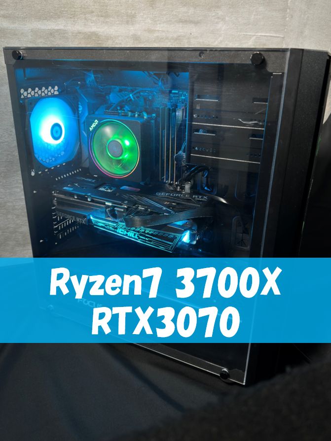 ゲーミングPC RYZEN3700X RTX3070 ASUS 32型モニター ゲーミングPC RYZEN3700X RTX3070 ASUS 32型モニター