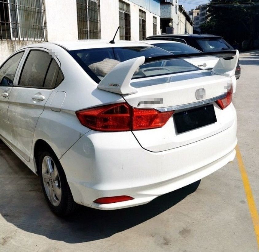 HONDA ホンダ シビック FD2 2006-2011 ALL White リアスポイラー リアウィング 3パーツ ABS FFCRYSTALESIA_COM