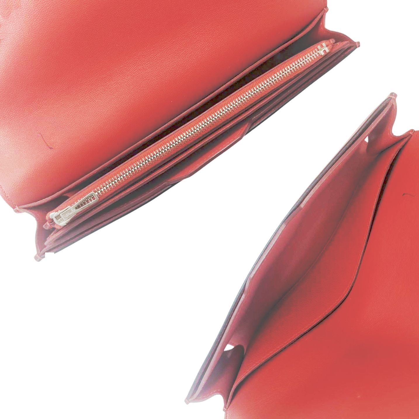 中古】HERMES エルメス パッサン ロング 二つ折り 長財布 財布 レザー  