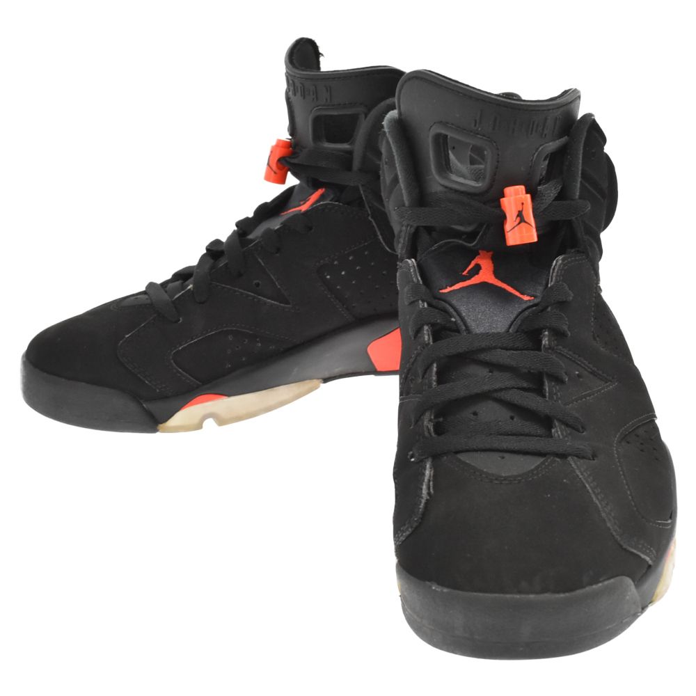 NIKE (ナイキ) AIR JORDAN 6 RETRO OG BLACK INFRARED エアジョーダン6 レトロ インフラレッド  ハイカットスニーカー US10/28cm 384664-060 - メルカリ