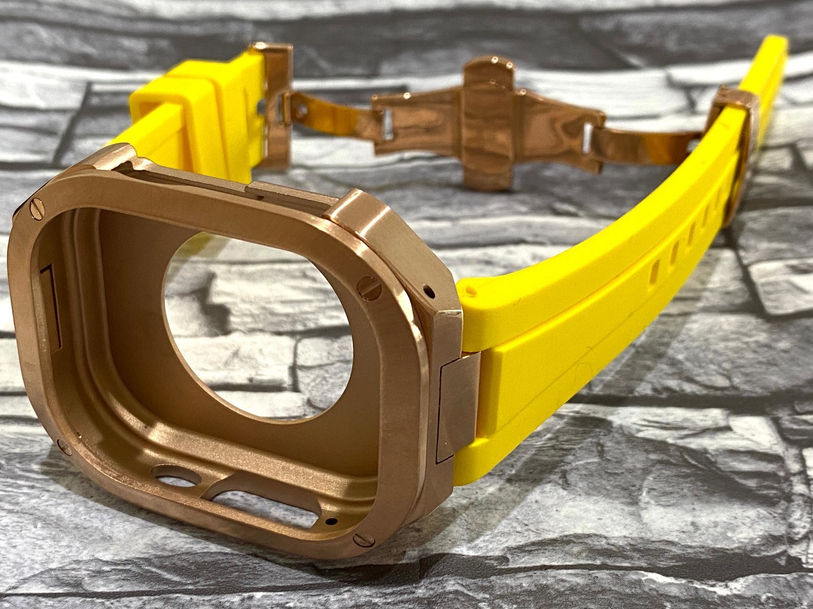 アップルウォッチバンド ラバーベルト カバー ステンレス Apple Watch ケース 49mm ウルトラ ultra スポーツ メンズ レディース03