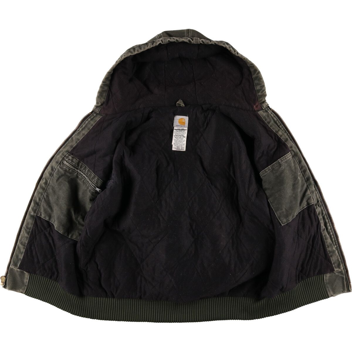 古着 カーハート Carhartt アクティブジャケット ダックフルジップ