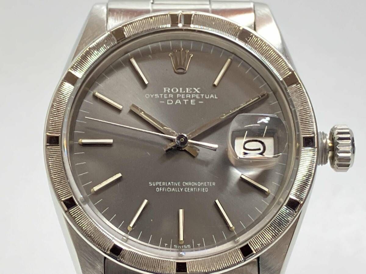 ロレックス オイスターパーペチュアル 1501 自動巻 黒文字盤 OH済 101775935 1円 ロレックス オイスターパーペチュアルデイト 1501 36