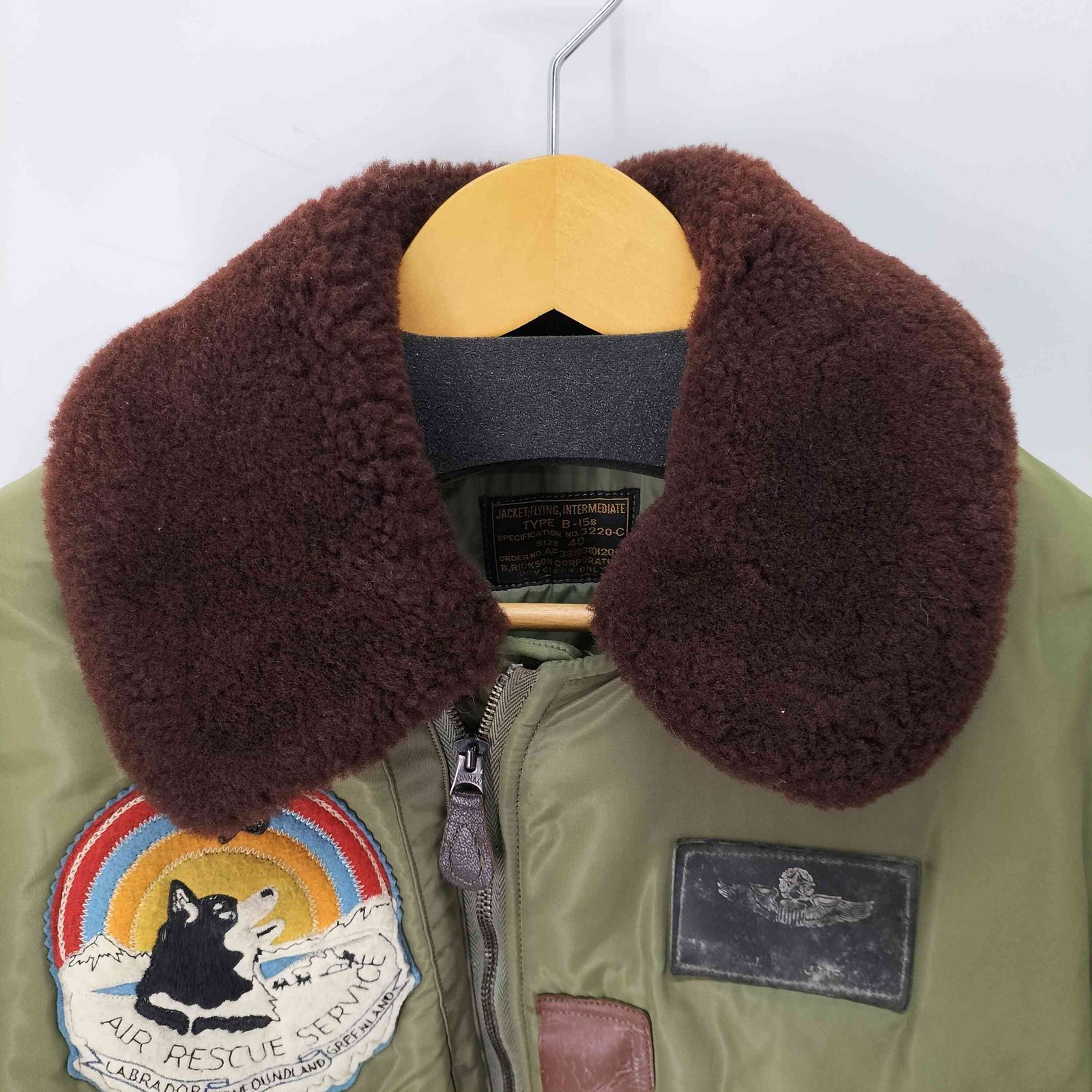 バズリクソンズ BUZZ RICKSONS B-15B 襟ボア フライトジャケット