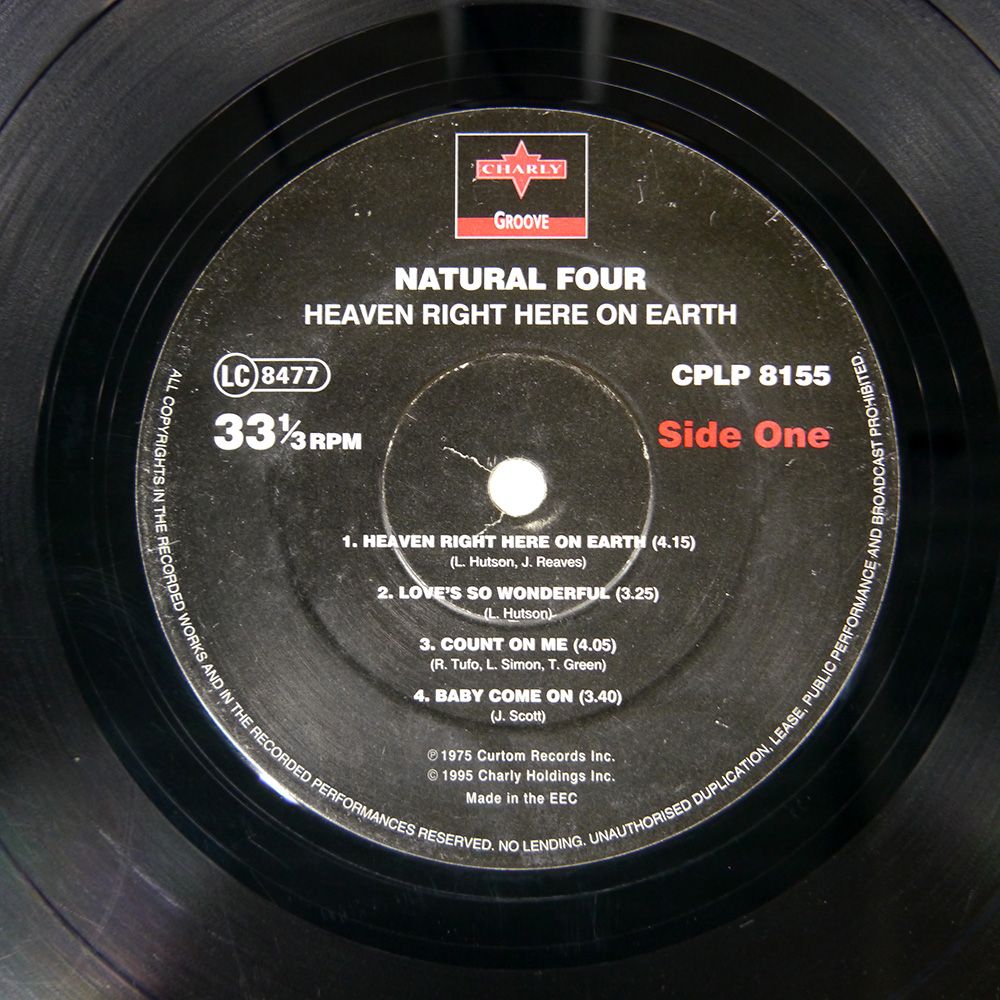 UK盤 NATURAL FOUR/HEAVEN RIGHT HERE ON EARTH/CHARLY GROOVE