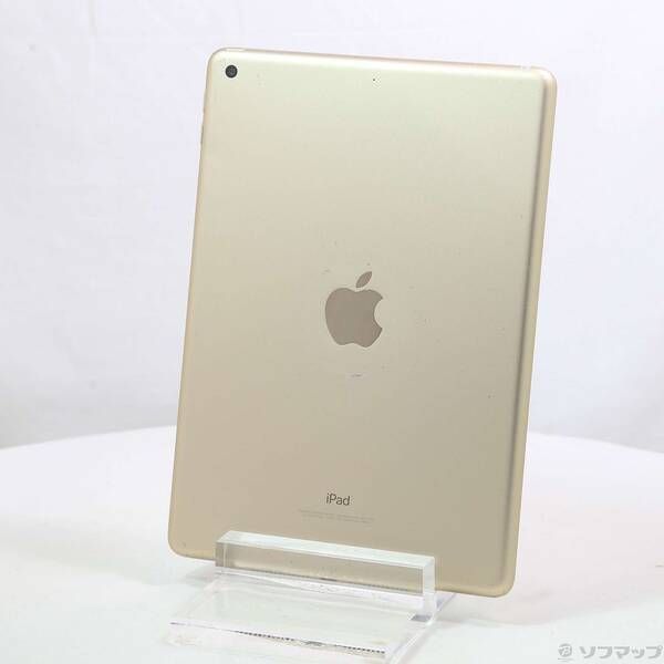 タブレット 〔品〕 iPad 第5世代 128GB ゴールド MPGW2J／A Wi-Fi【295】