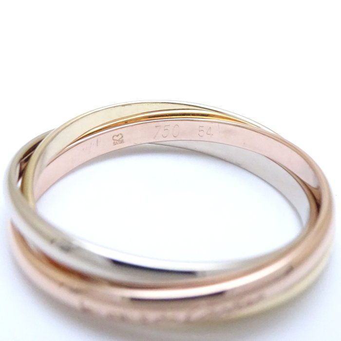 CARTIER カルティエ トリニティ リング 指輪 2mm 3連 #54 13.5号