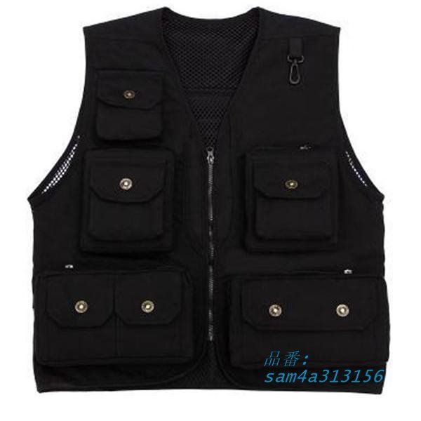 アウトドアベスト メンズ カメラマンベスト キャンプ 釣り用 撮影用 春 夏 秋 野外撮影 作業ベスト 登山 am4a313156