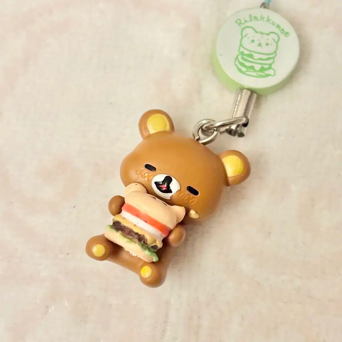 約30cmホーウィンレザーキーホルダーストラップ キャリー風スタッズワーク茶芯