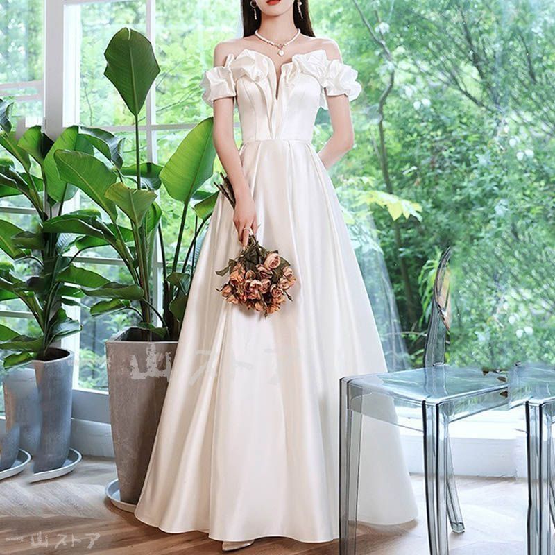 新品未使用ウェディングドレス 結婚式 披露宴 二次会 前撮り