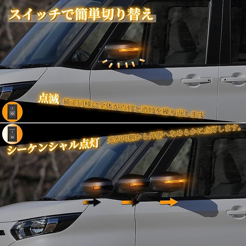 在庫セール POPMOTORZ 三菱 アウトランダー GF7W|GF8W eKワゴン eKカスタム eKクロスLED シーケンシャル ミラーウインカー 車検対策済み全点滅切替 -M-ITSUBISHI N-ISSA-N デイズ ルークスドアミラー 0