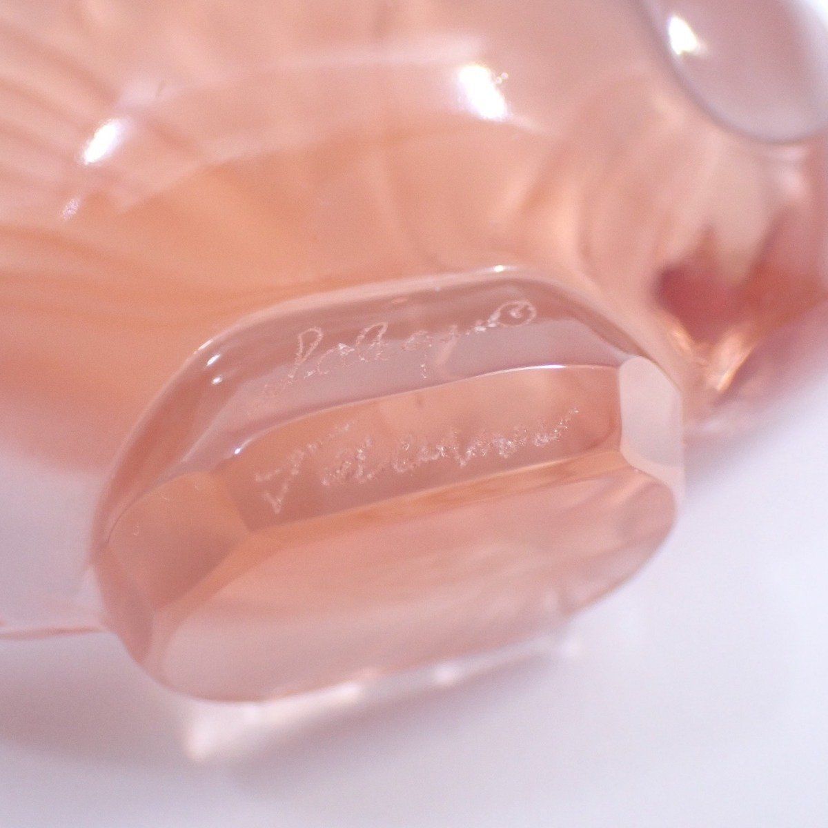 LALIQUE ラリック ポワソン 魚 オブジェ 置物 2体セット レッド