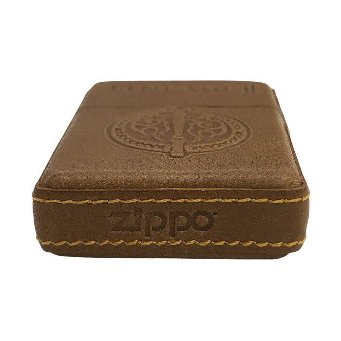 リネージュII × ZIPPO 3周年記念 種族シリーズ ドワーフ オイルライター LINEAGE 限定100個 シリアルナンバー 革巻き 型押し レザー ブラウン 中古 T1 リネージュII × ZIPPO 3周年記念 種族シリーズ ドワーフ オイル