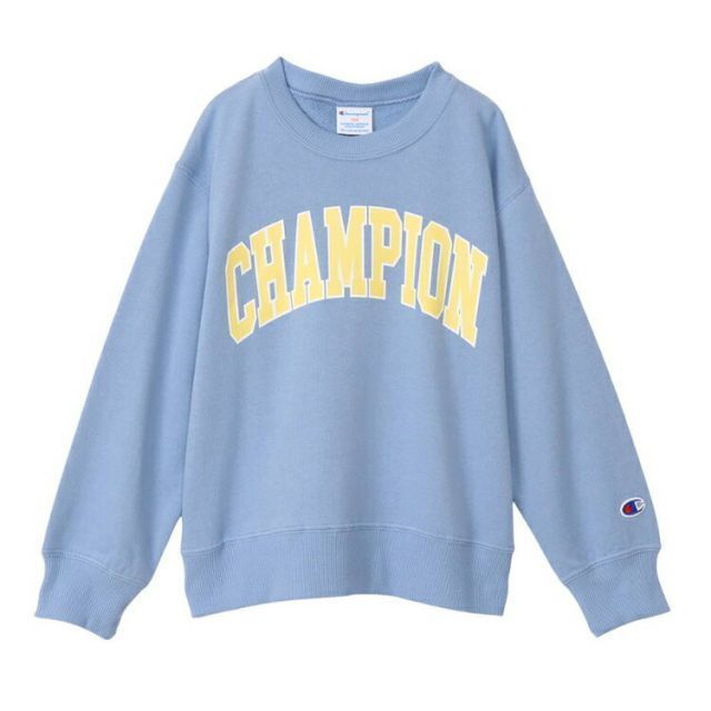 HANES ヘインズ CREWNECK サックス 130サイズ CK-X007 320 | スポーツ 運動 ウエア ウェア 服 衣類 トップス ロングスリーブ 長袖 着心地 素材 コットン 綿 スウェット 裏毛素材 デザイン シンプル 機能