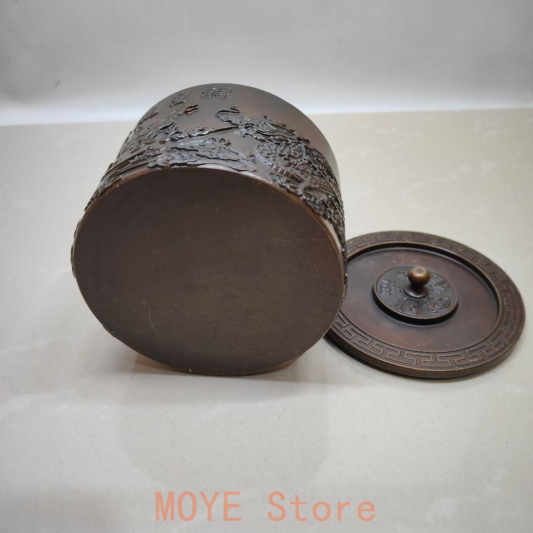 銅 細工 瓢簞龍鳳図茶壺 茶道具 香道具 装飾品 工芸品 置物 銅 細工 瓢簞龍鳳図茶壺 茶道具 香道具 装飾品 工芸品 置物