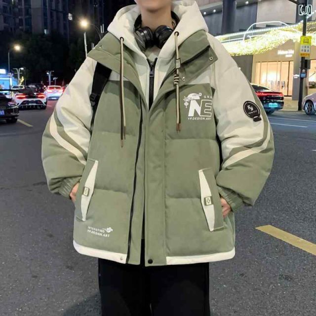 2XL 春 コーデ メンズ 服 シンプル ファッション オシャレ 大人 かっこいい 大きいサイズ ストリート 紳士服 冬 コート 厚手 ゆったり ダウン ジャケット KANDAIZUMI_COM