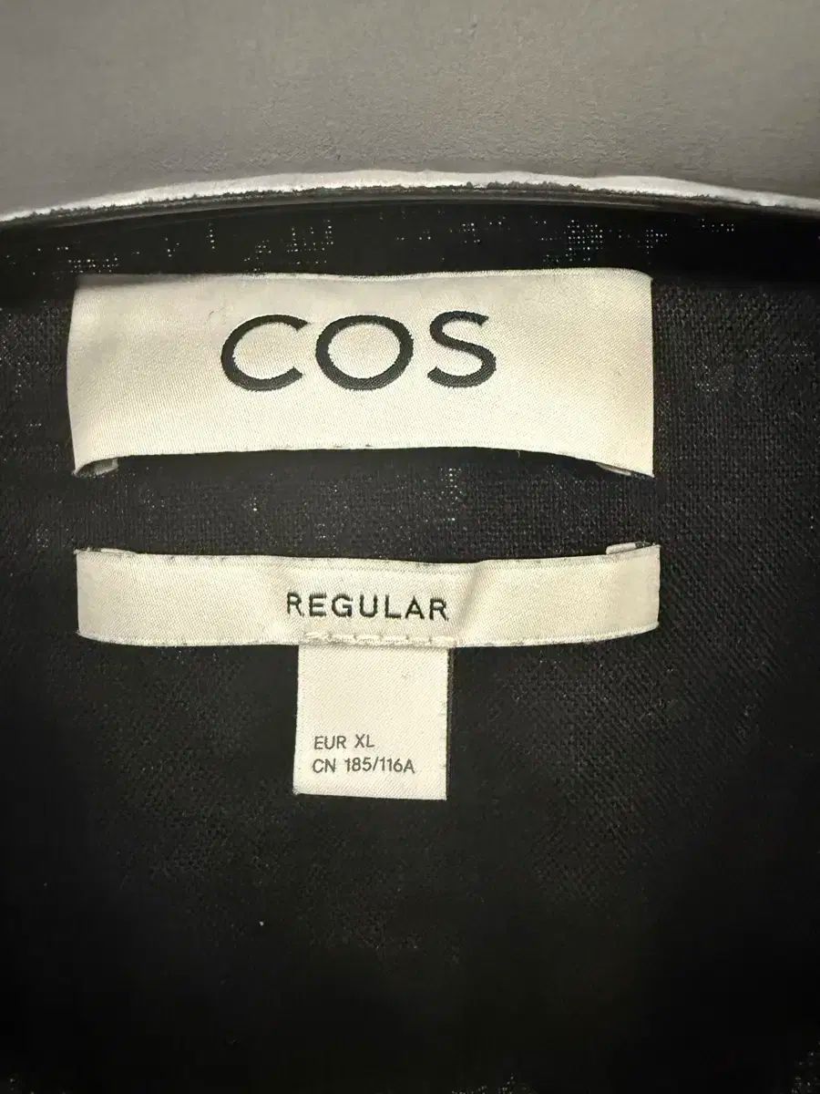 Cos COS コス リネン 黒 半袖 シャツ 105 サイズ xl サイズ