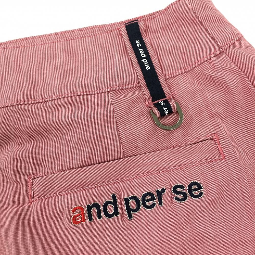 超美品】アンパスィ スカート レッドピンク ストレッチ ワッペン