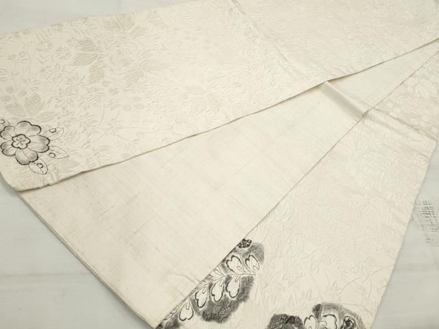 平和屋着物◎太鼓柄袋帯 ふくれ織 辻が花 正絹 逸品 DAAV0720qa
