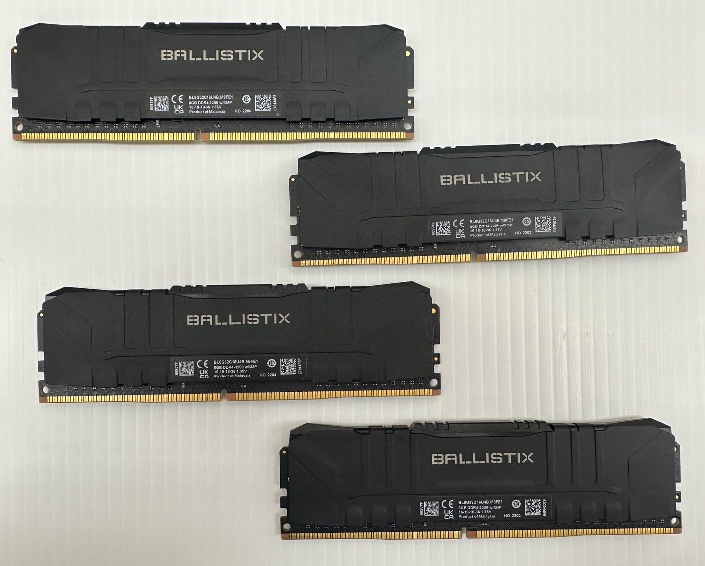 中古品】BALLISTIX メモリ DDR4-3200 8GB 4枚セット （2510145