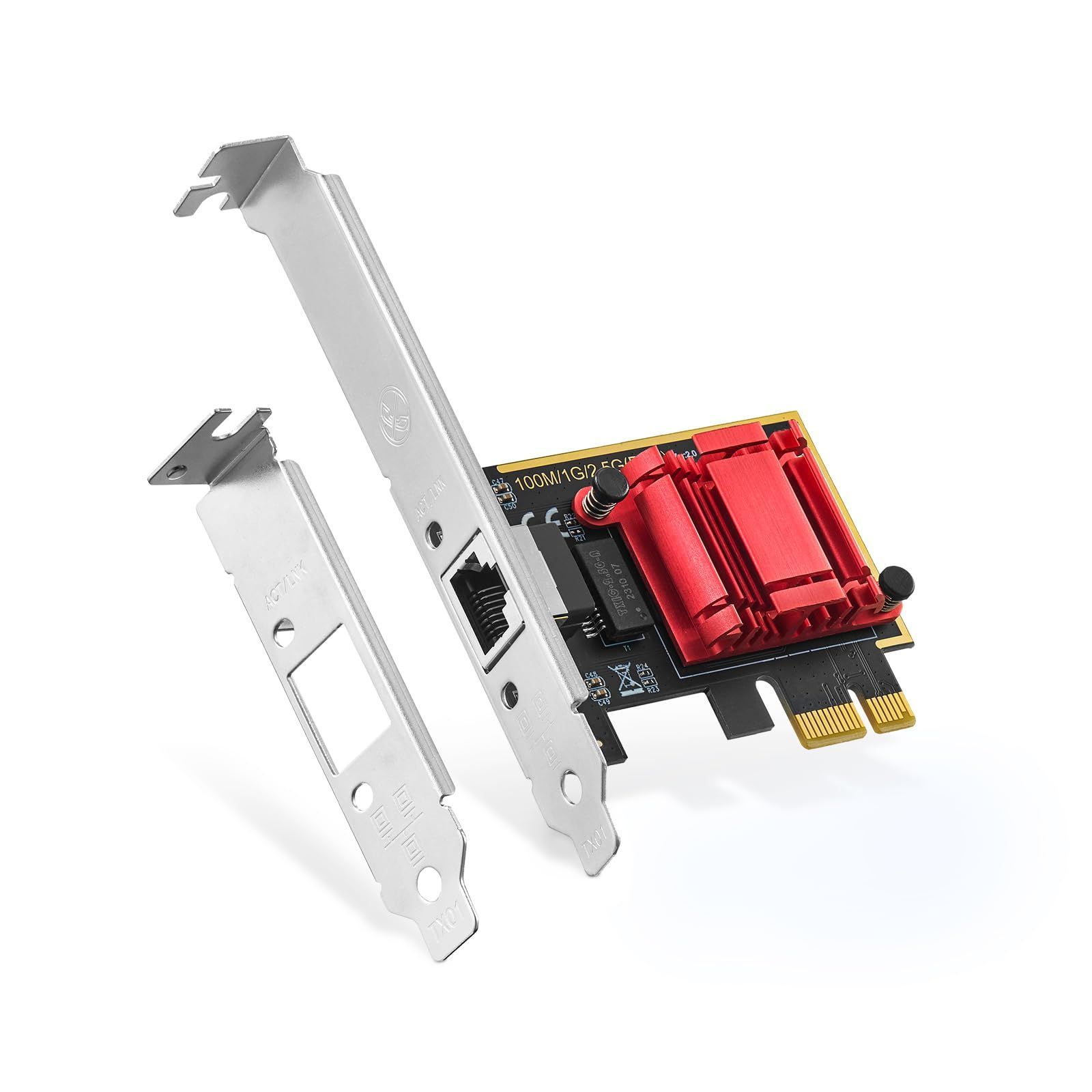 [Bargain Item] LAN Controller for Windows/Linux/Mac PXE Compatible RJ45 Ethernet Card 2500/1000/100Mbps RTL8125B Network Adapter PCIe 2.5G Binardat