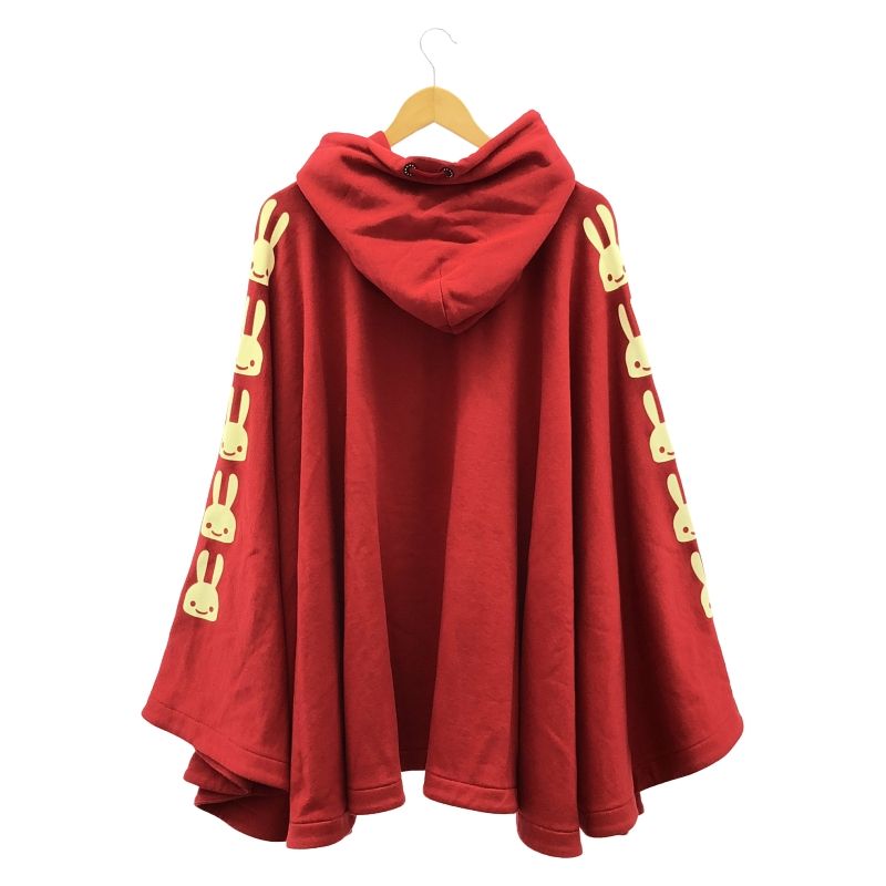 【2025年】お歳暮ギフト 中古】CUNE キューン[19 レッド サイズ3 うさぎポンチョパーカー トップス