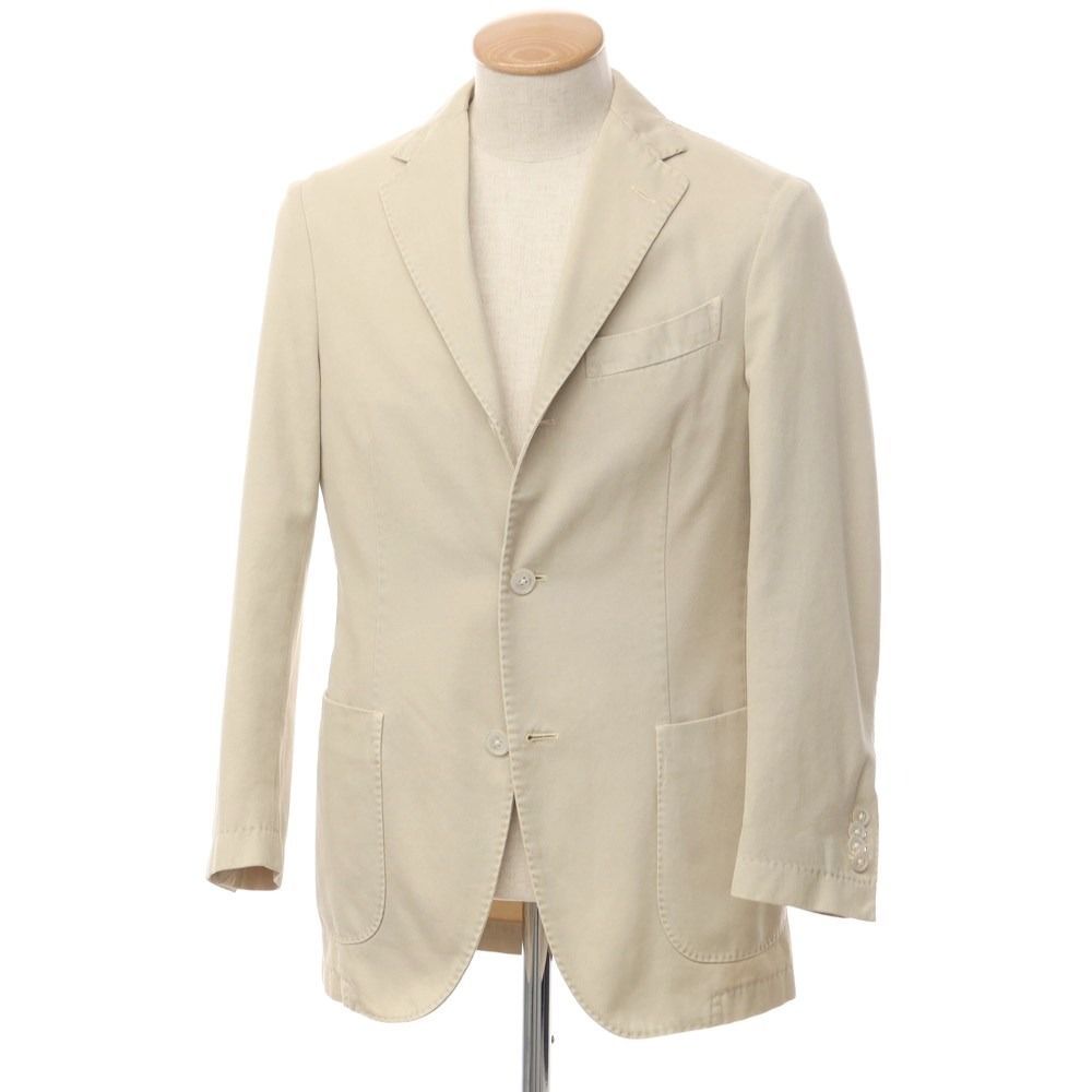【中古】ボリオリ BOGLIOLI COAT コットンツイル 3B カジュアルジャケット ベージュ【サイズ44】【メンズ】-0