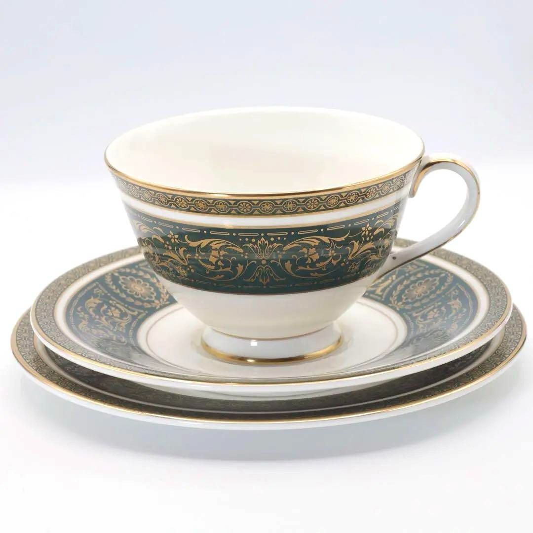 ロイヤルドルトン ヴァンボローグリーン カップ ソーサー プレート  