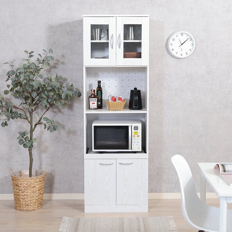 ハイキッチンボード 幅59cm×高さ180cm 52301-70684 キッチン収納 食器