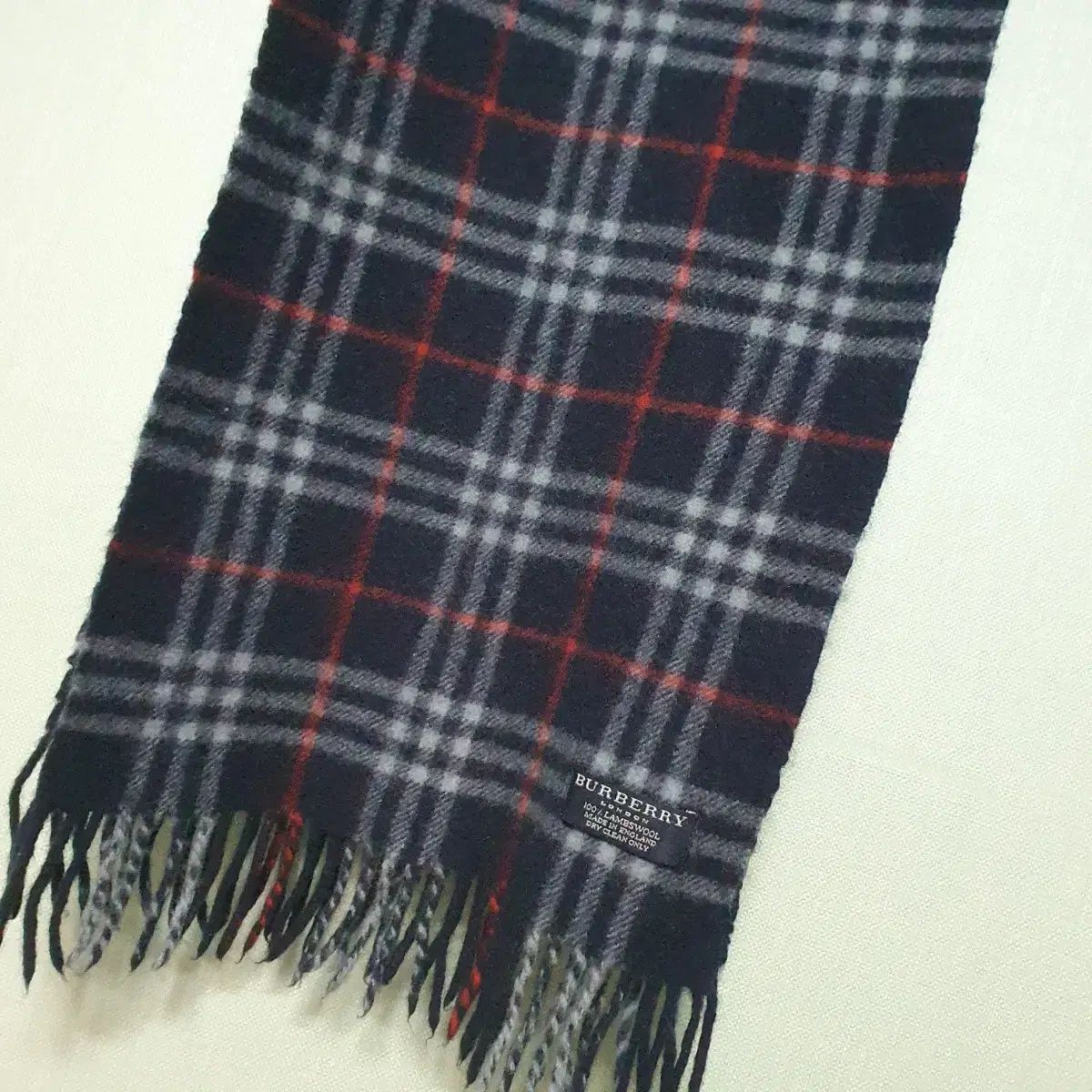 BURBERRY(バーバリー) ラムウール 100 マフラー - メルカリ