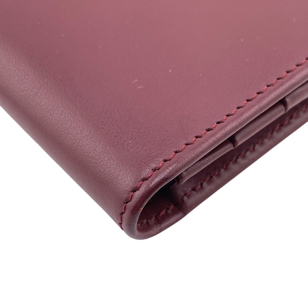 極美品　Cartier カルティエ　名刺入れ カードケース　ワインレッド　赤 楽天市場】Cartier カルティエ ドゥーブルCロゴ二つ折り