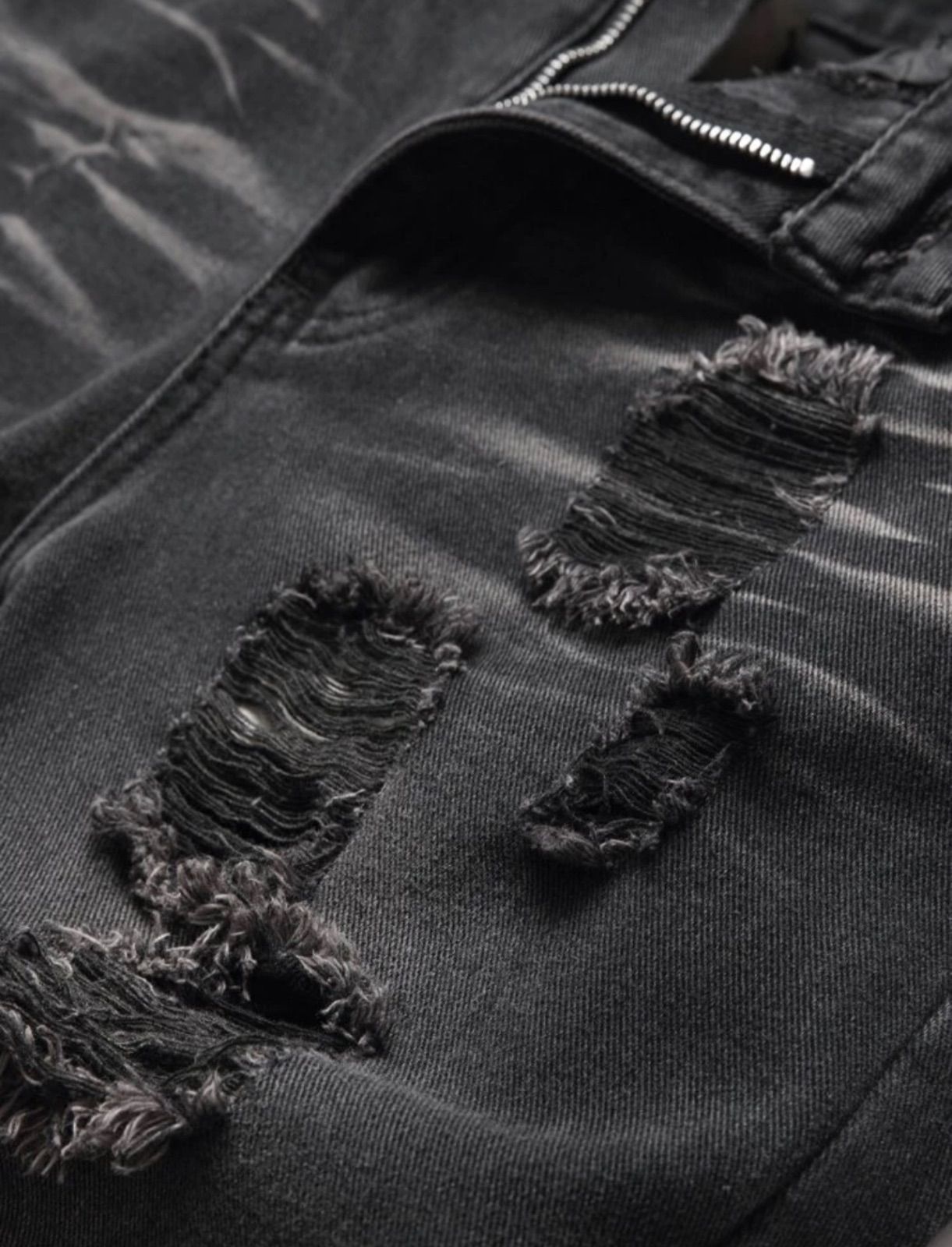 ☆激推し ukドリル クラッシュデニム mnml amiri y2k ☆激推し ukドリル クラッシュデニム mnml amiri y2k - パンツ最
